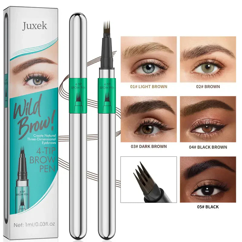 🌟Juxek™✨ 4D Brow Pen – For Natural, All-Day Eyebrow & Eyeliner Perfection! 💁♀