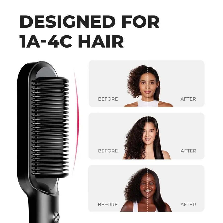 AQA Pro 2-in-1 Hair Straightening Comb