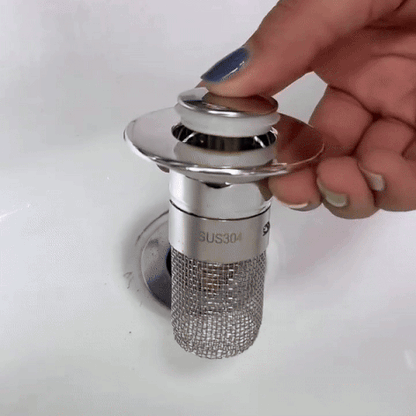 Pop-Up Bathroom Sink Filter