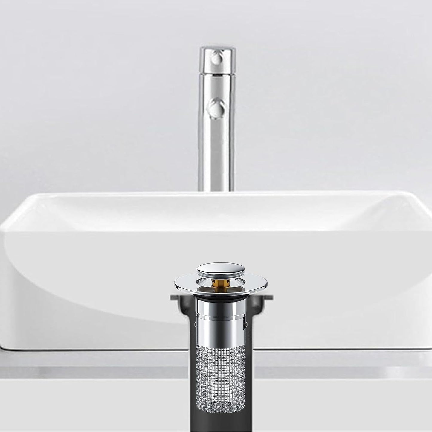 Pop-Up Bathroom Sink Filter