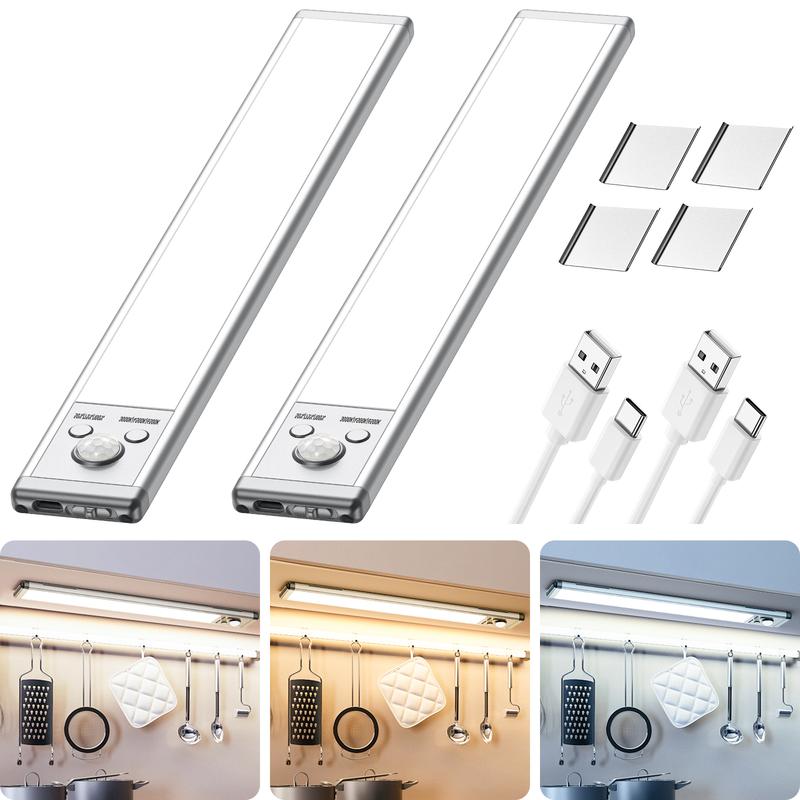 QIAWI  Under Cabinet Lightsm,76LED Motion Sensor Night Light Indoor
