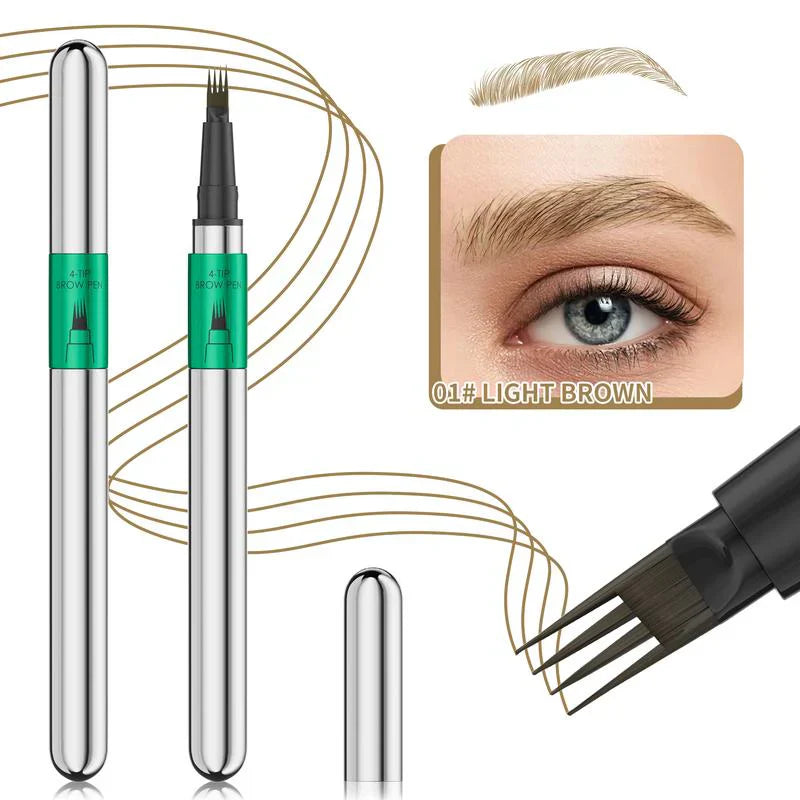 🌟Juxek™✨ 4D Brow Pen – For Natural, All-Day Eyebrow & Eyeliner Perfection! 💁‍♀