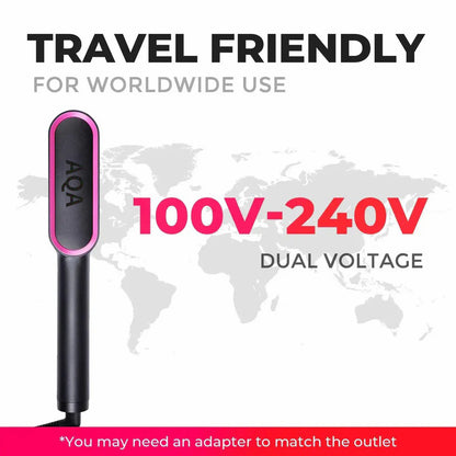 AQA Pro 2-in-1 Hair Straightening Comb