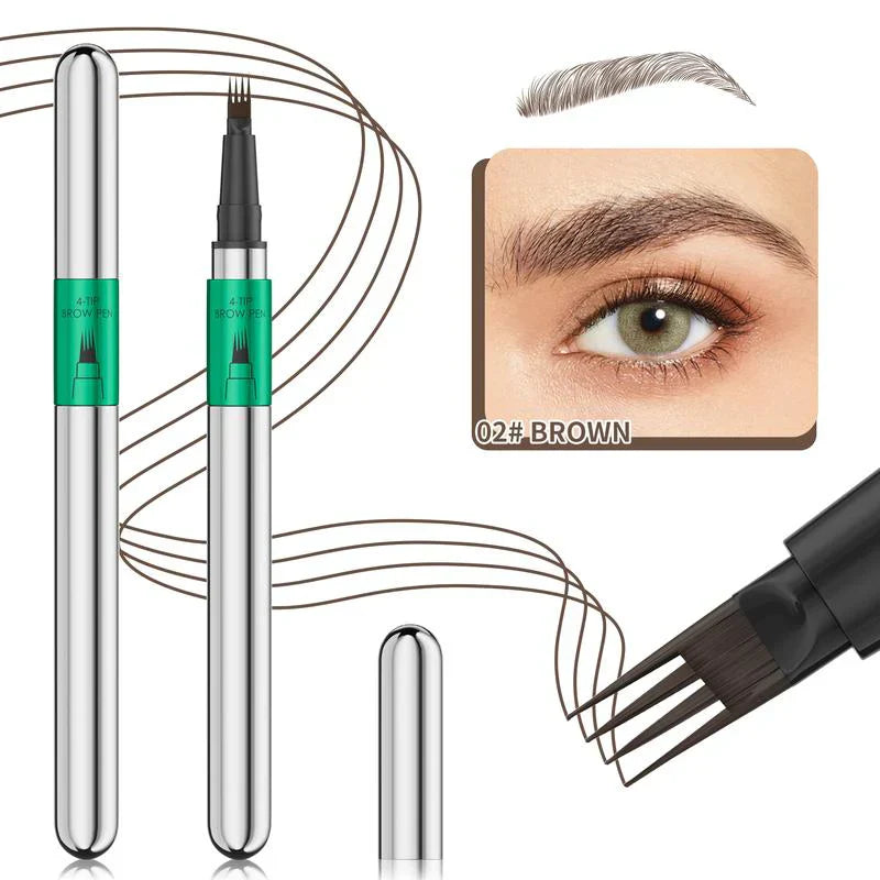 🌟Juxek™✨ 4D Brow Pen – For Natural, All-Day Eyebrow & Eyeliner Perfection! 💁‍♀