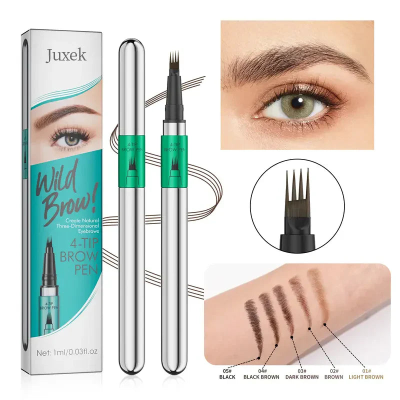 🌟Juxek™✨ 4D Brow Pen – For Natural, All-Day Eyebrow & Eyeliner Perfection! 💁‍♀