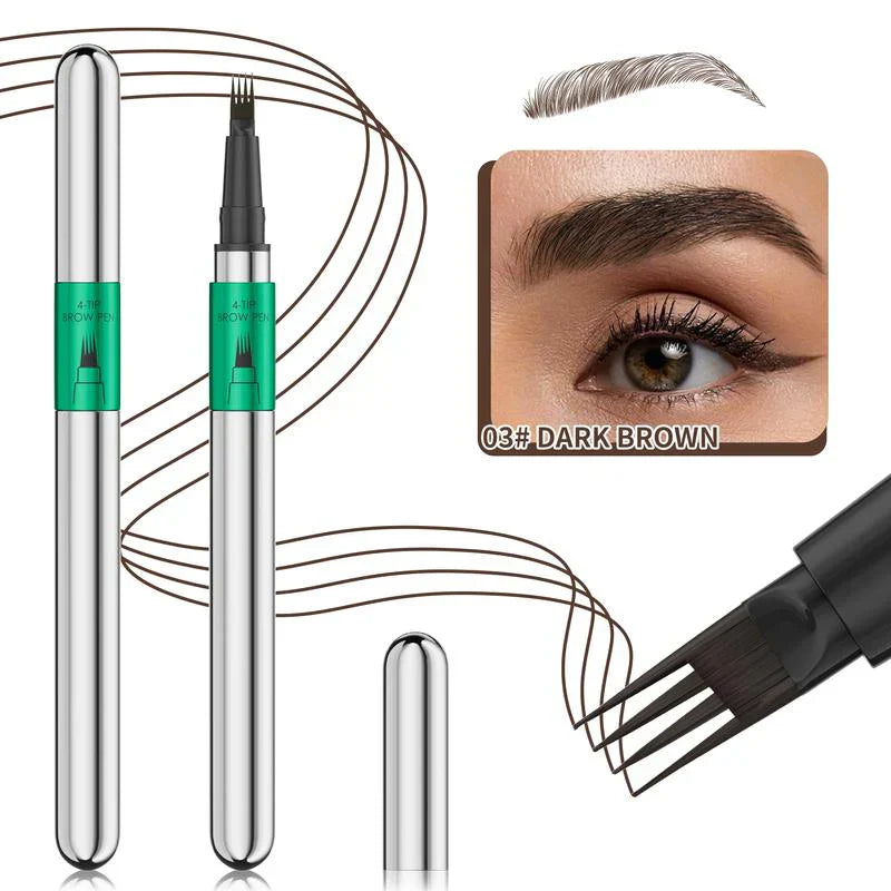 🌟Juxek™✨ 4D Brow Pen – For Natural, All-Day Eyebrow & Eyeliner Perfection! 💁‍♀