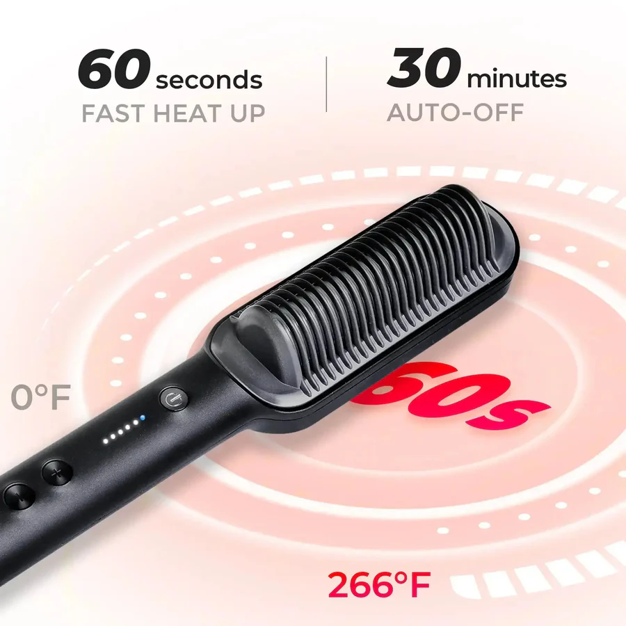 AQA Pro 2-in-1 Hair Straightening Comb