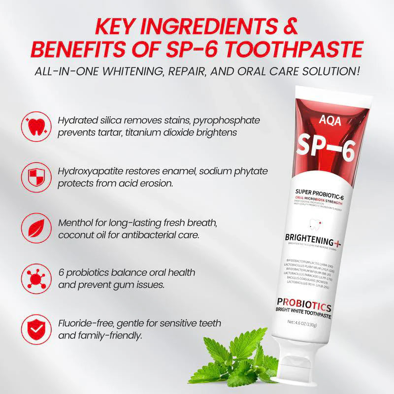 🔥 Final Day 60% OFF 🔥- Official Store💎 AQA SP-6 Toothpaste