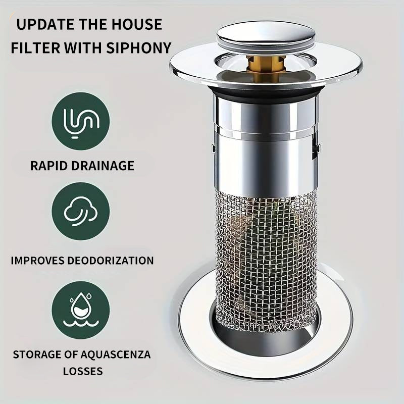 Pop-Up Bathroom Sink Filter